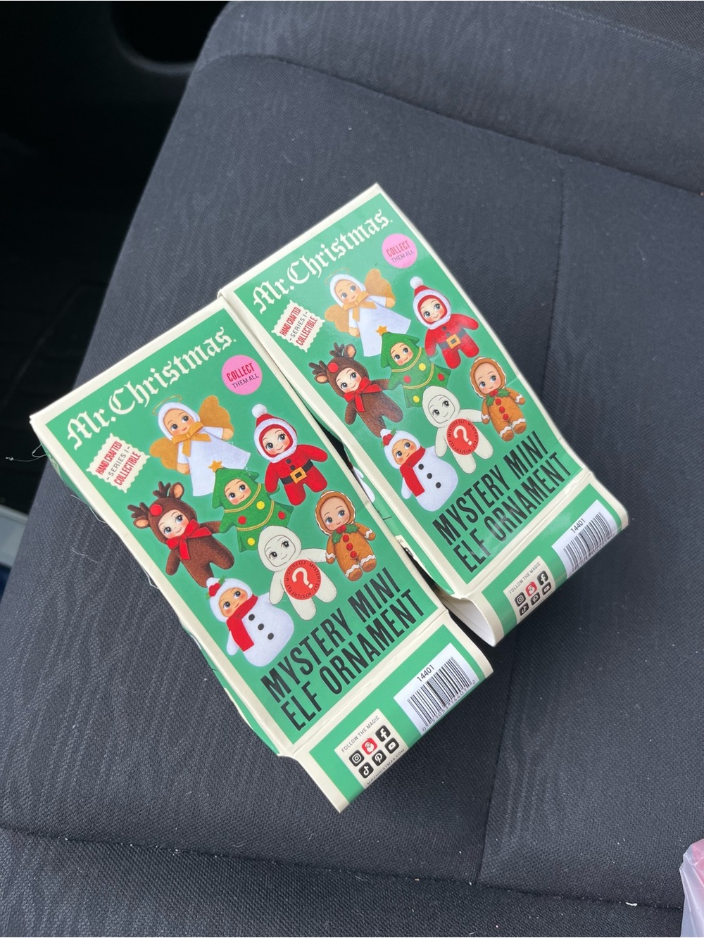 Mystery Mini Elf Ornament - Green